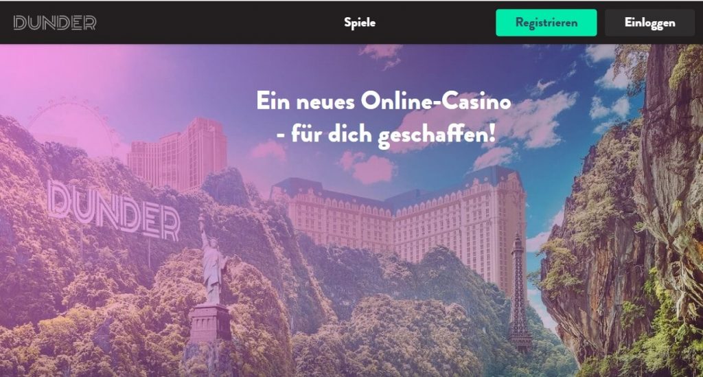 dunder casino sreenshot