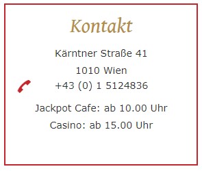 Casino in Wien Kontakt