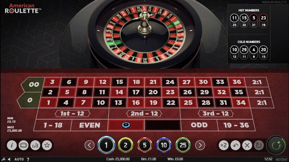 Amerikanisches Roulette online spielen