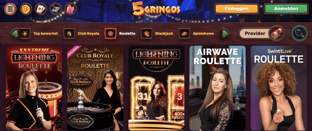 5Gringos Casino Roulette spielen