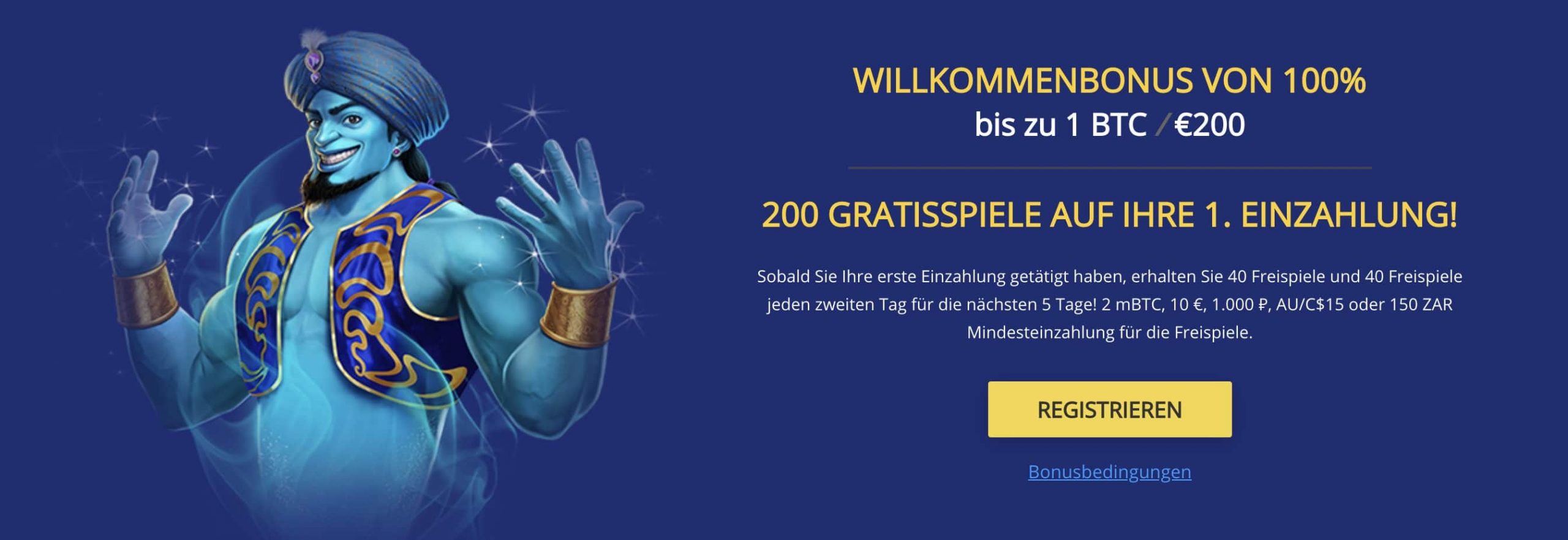 BetChain Casino Wilkommensbonus