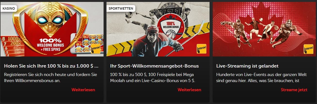 BetsafeCasino Aktionen