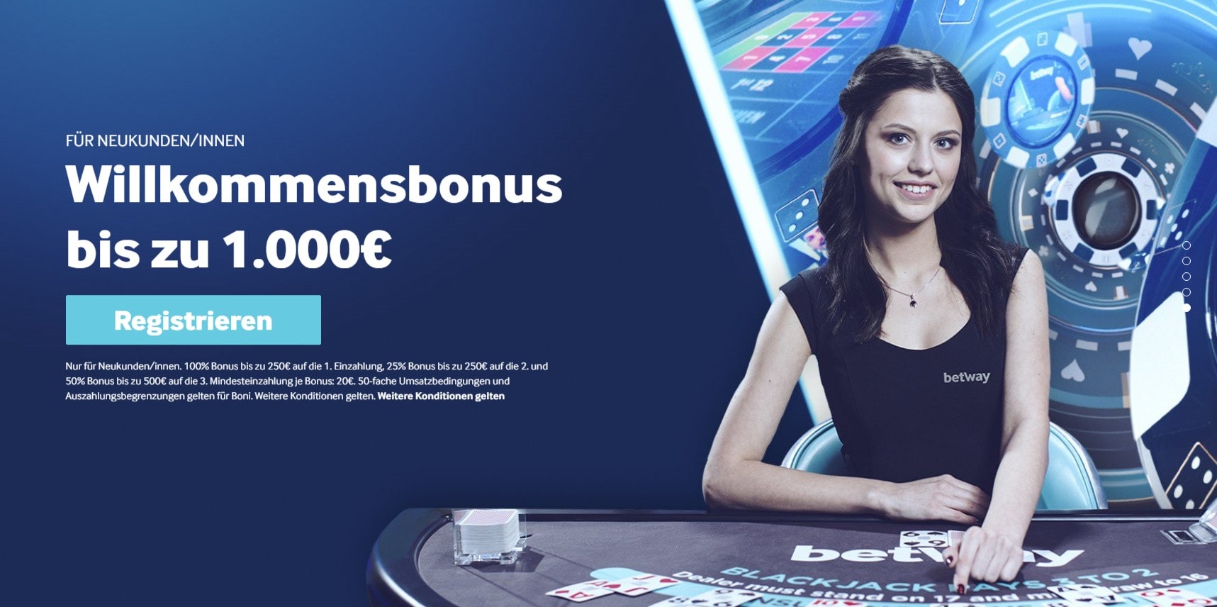 betway Casino Willkommensbonus