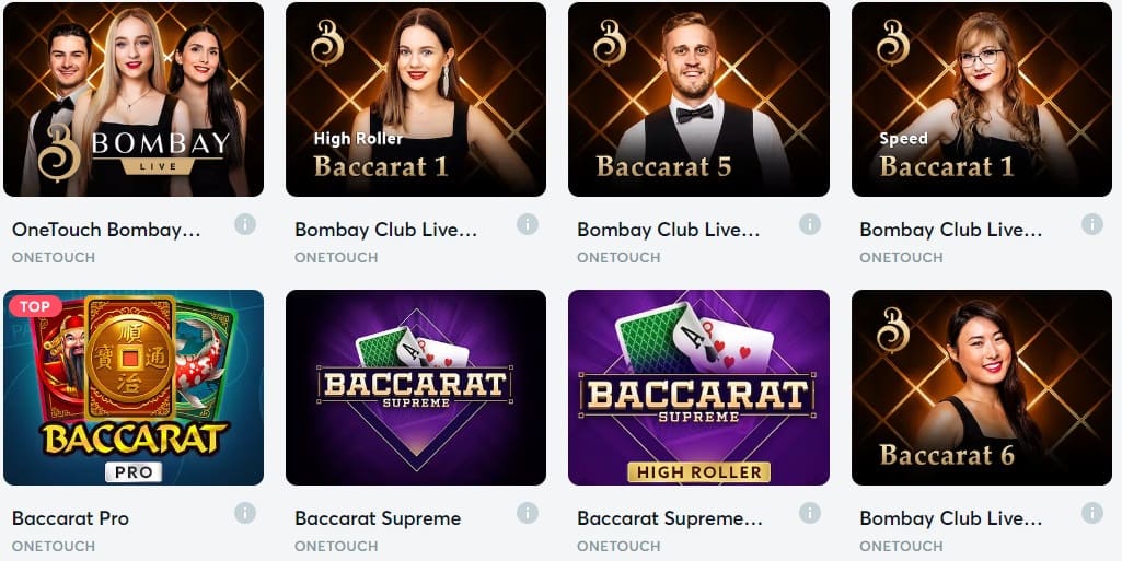 Bitcasino.io Baccarat