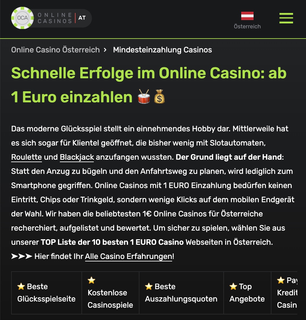 online casino beste
