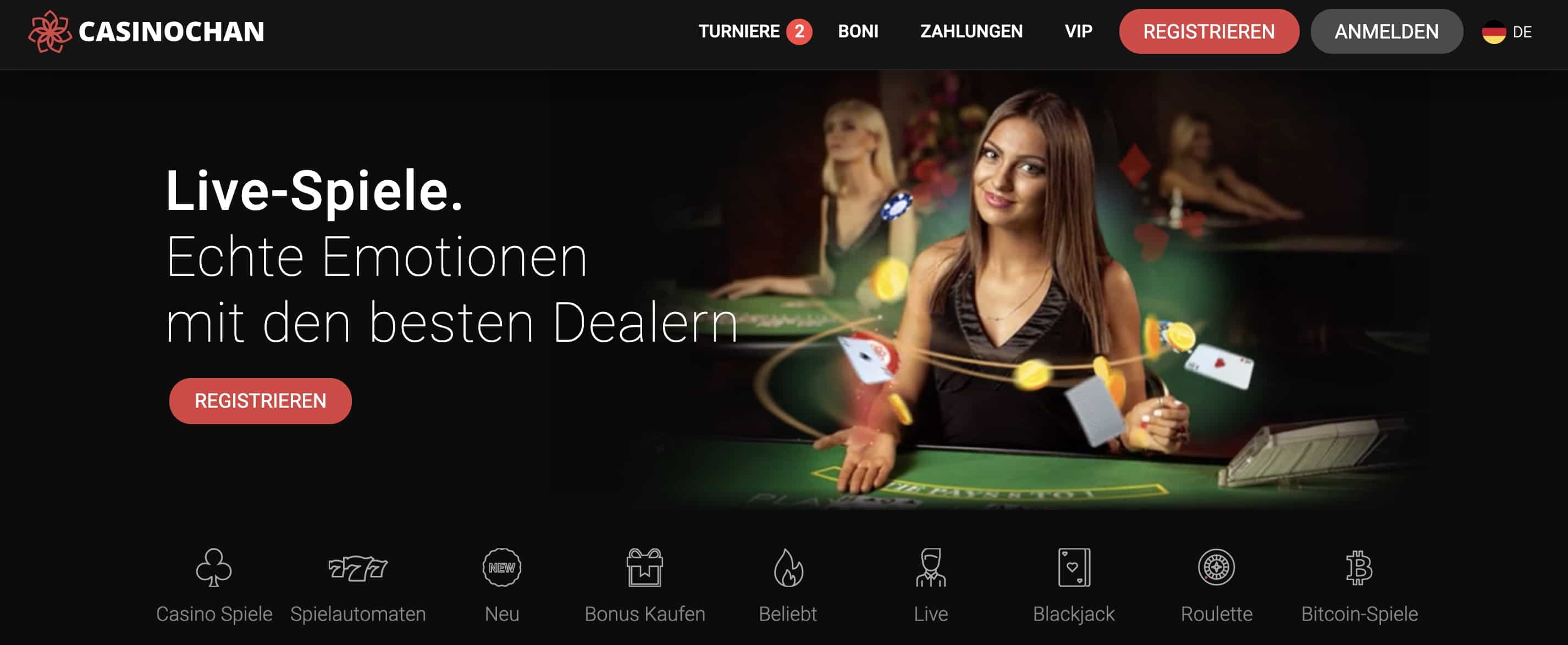 casinochan live casino spiele