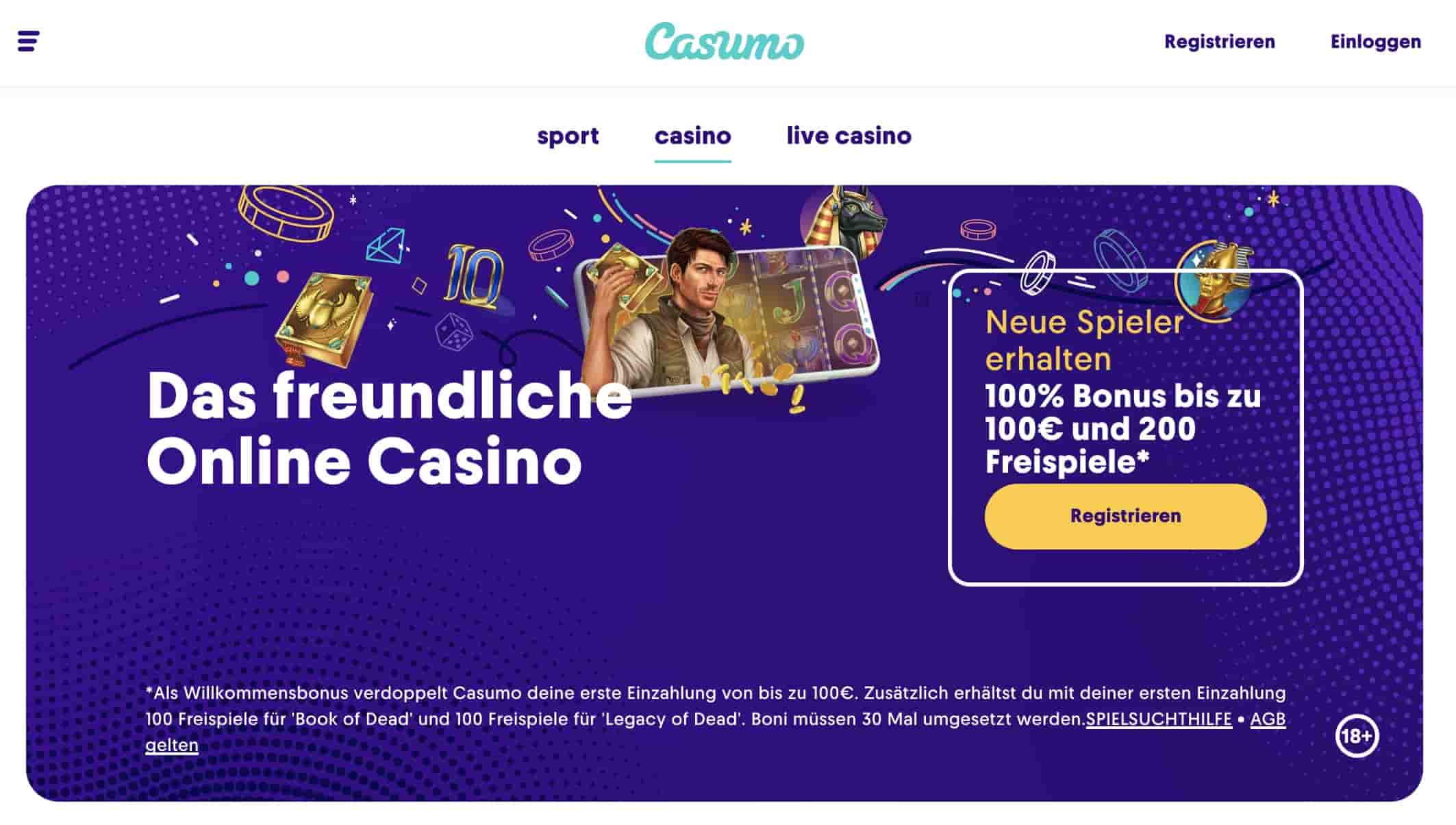 Casumo Casino registrieren