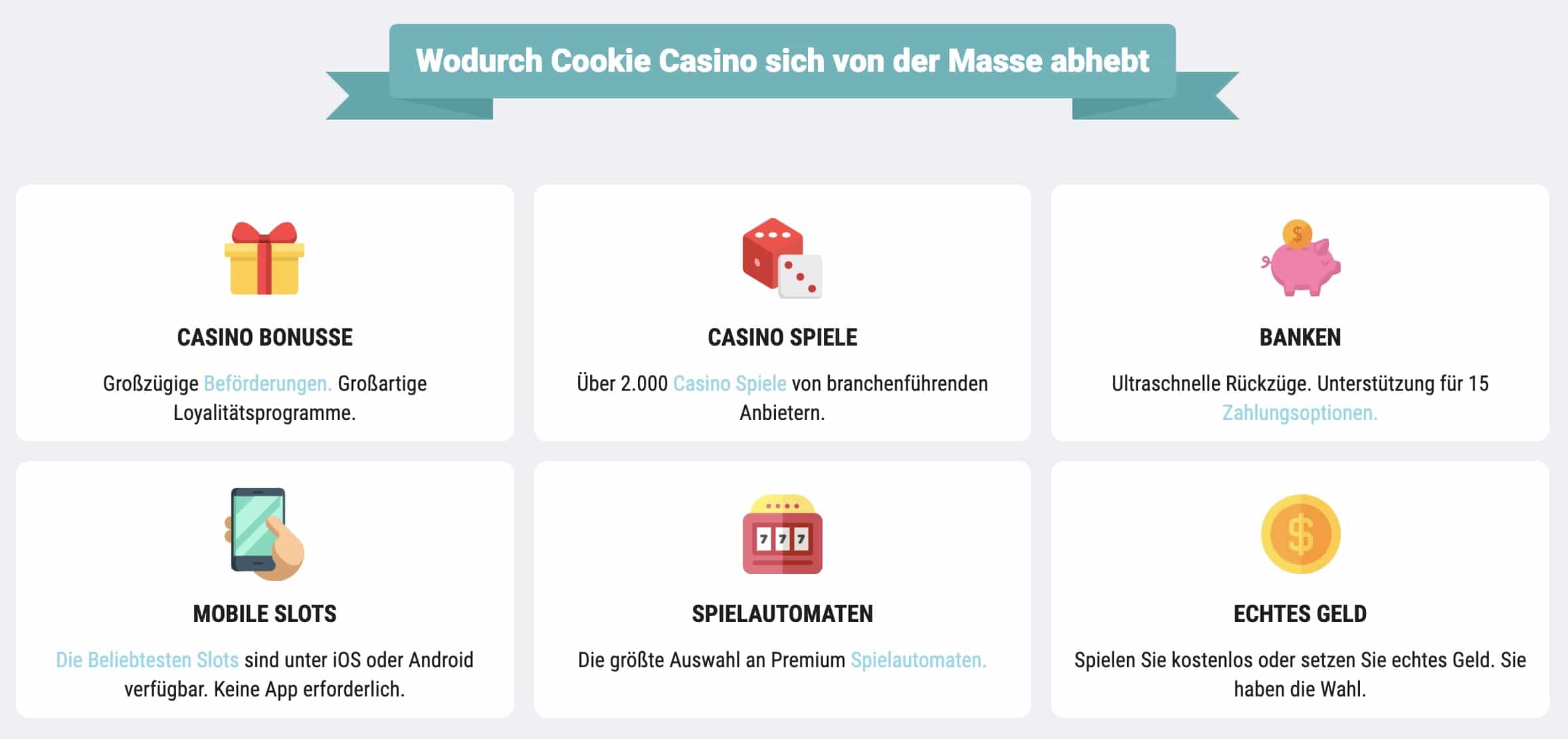 Cookie Casino Themen
