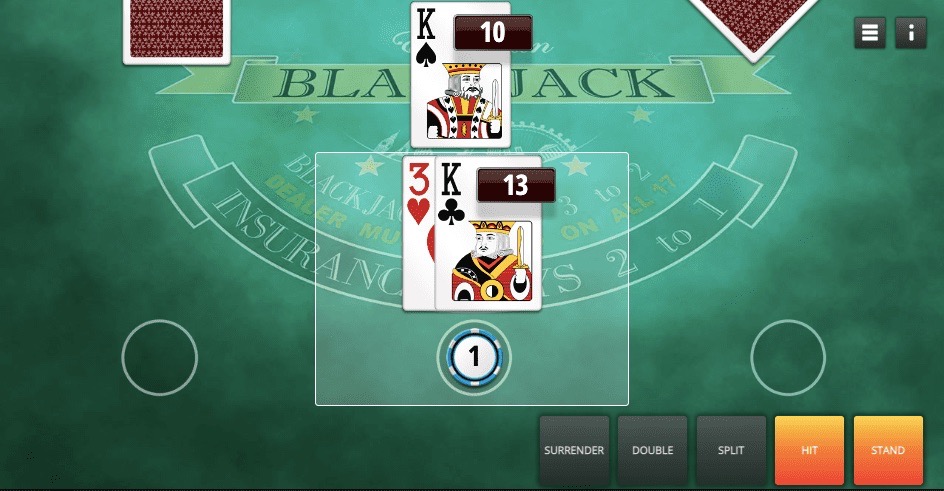 European Blackjack spielen