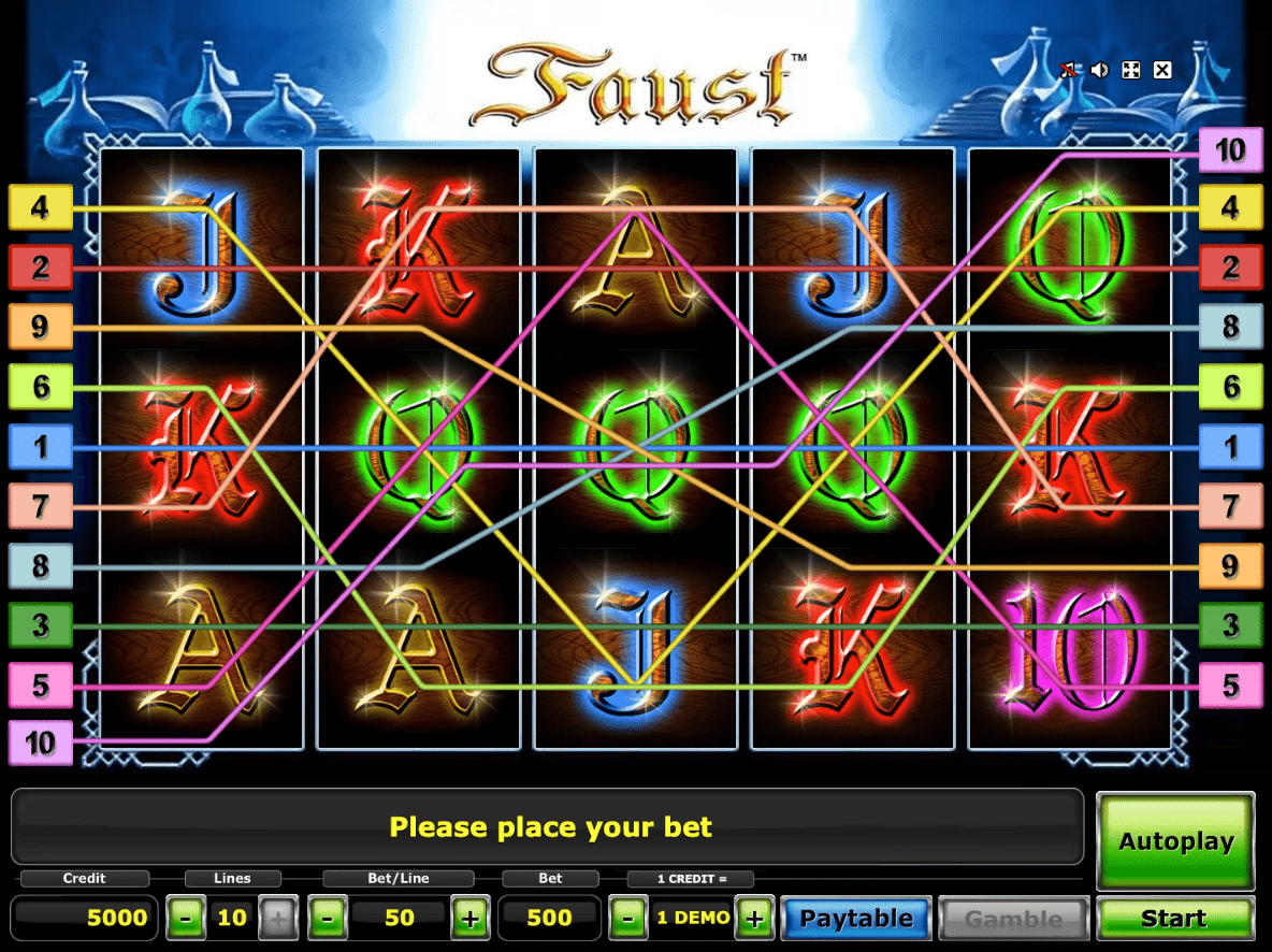 Faust slot machine