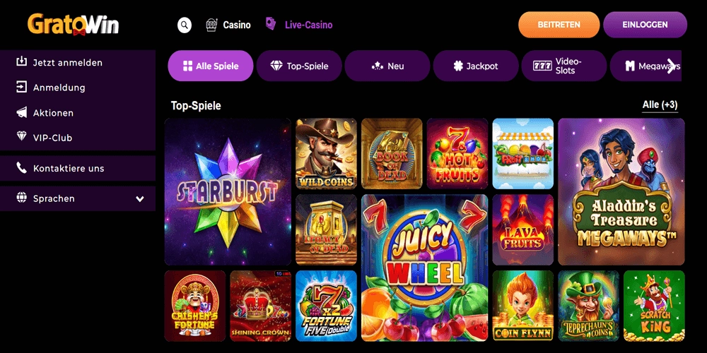 Gratowin Automatenspiele