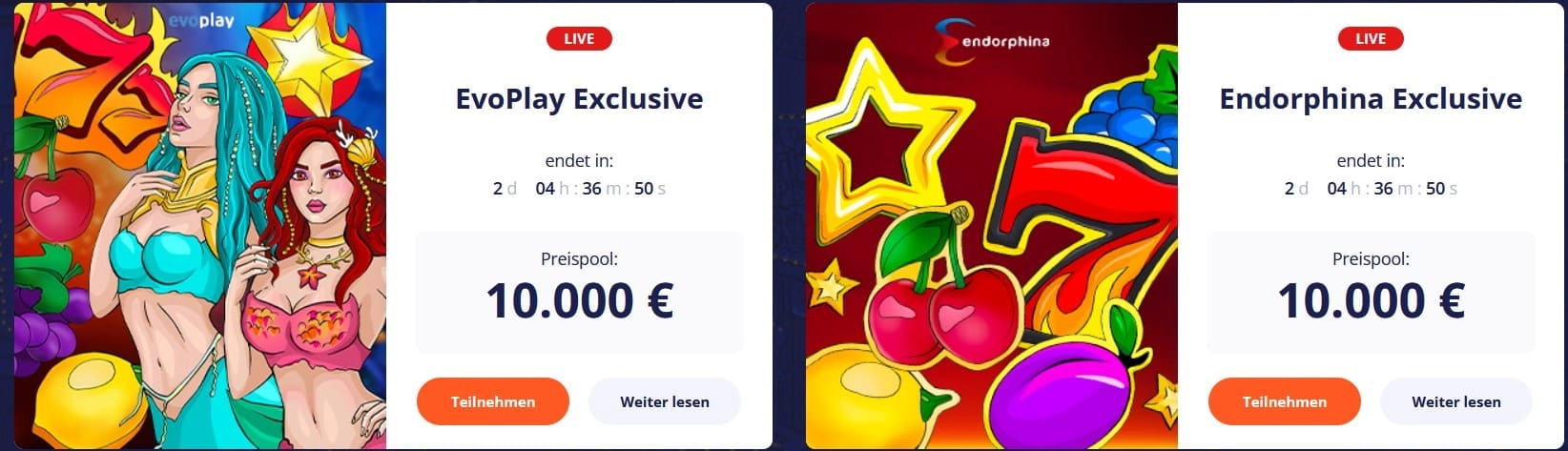 Vulkan Vegas Live Turniere