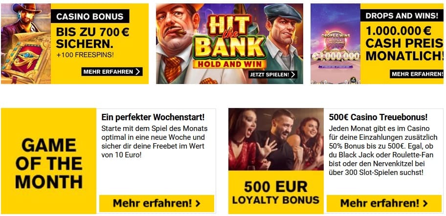 InterwettenCasino Bonusaktionen