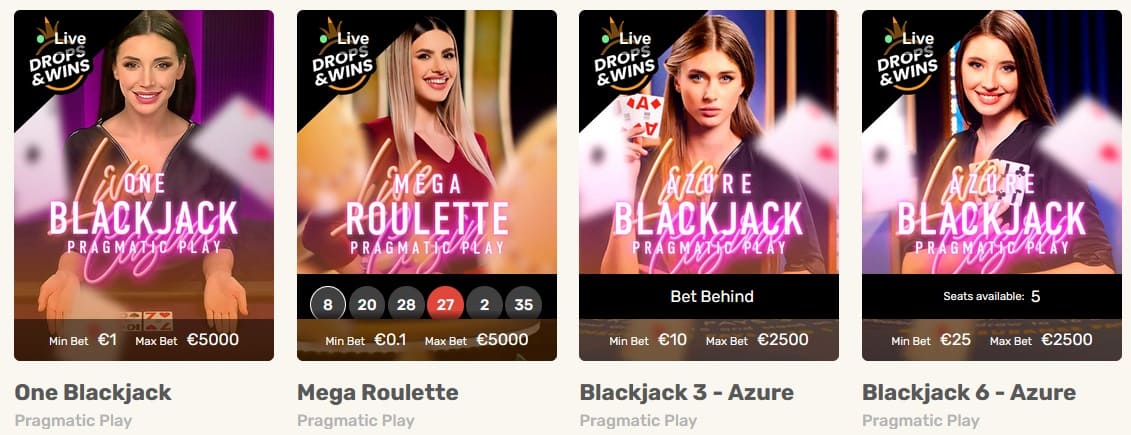 justspins live spiele