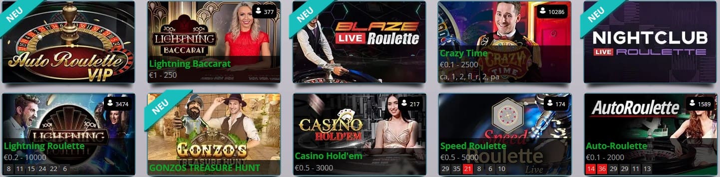 karamba casino tischspiele