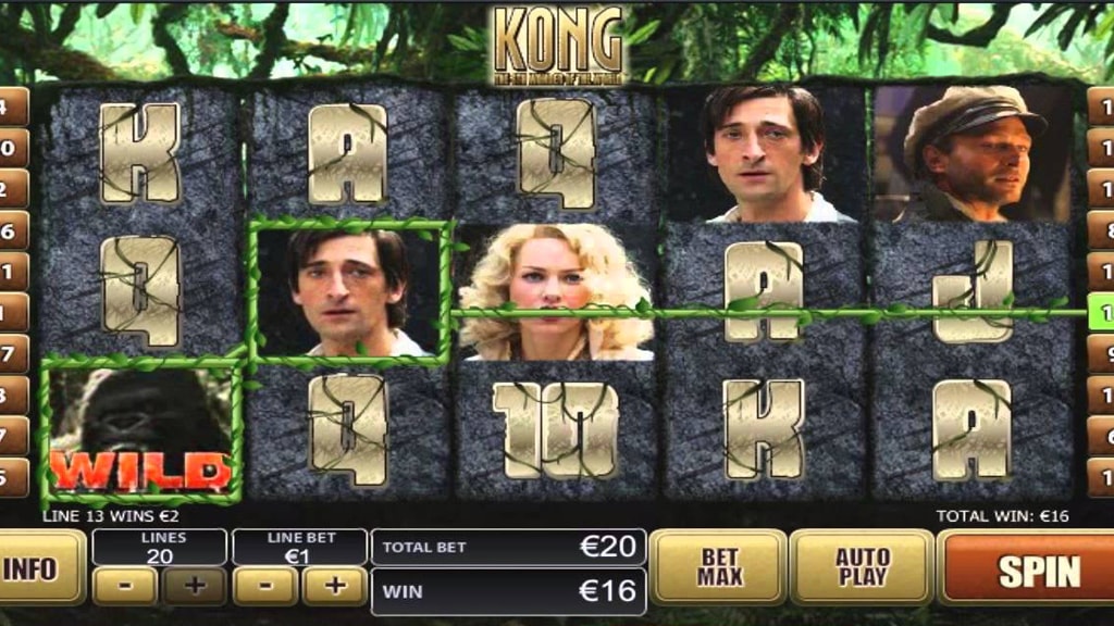 King Kong Slot von Playtech – verfilmter Spielautomat mit spannender Spielführung