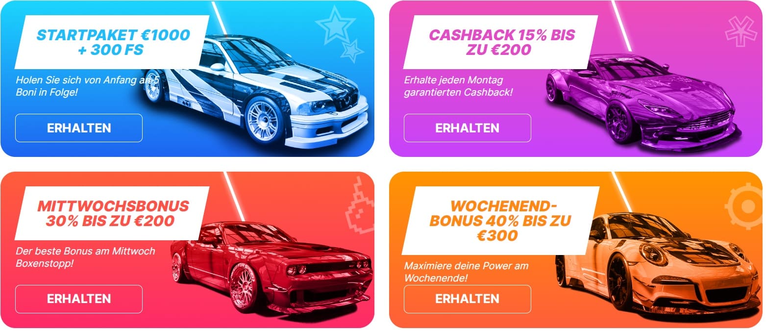 NeedForSpin Werbeaktionen