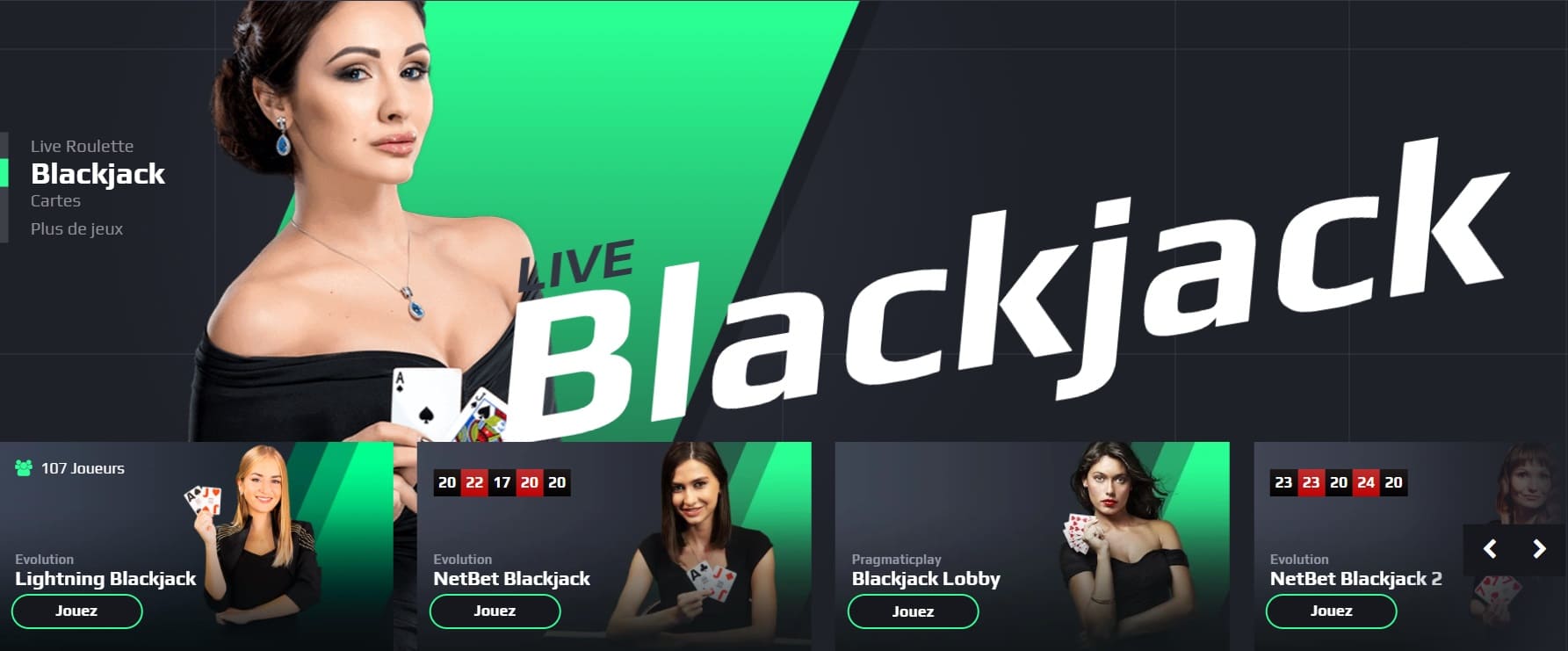 NetBet casino blackjack