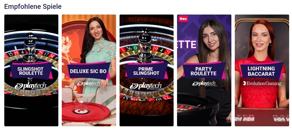 Partycasino Live Spiele