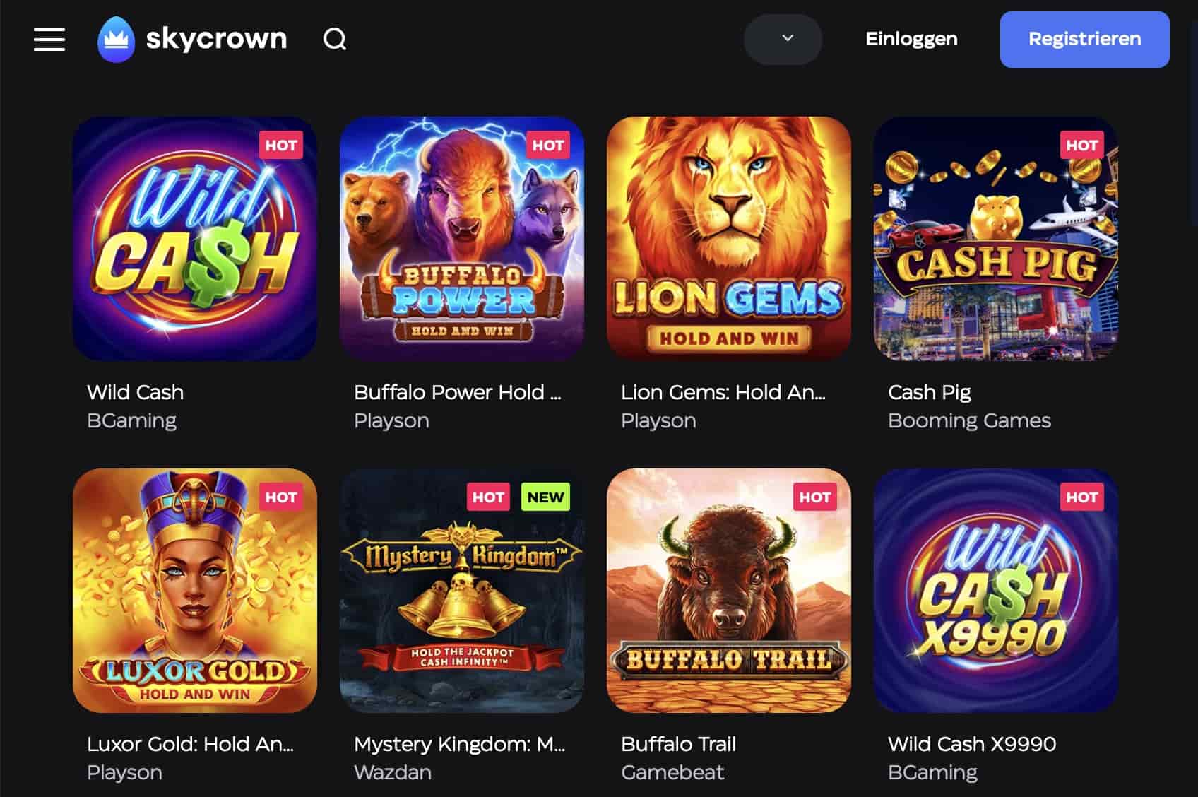 skycrown casino bonus codes