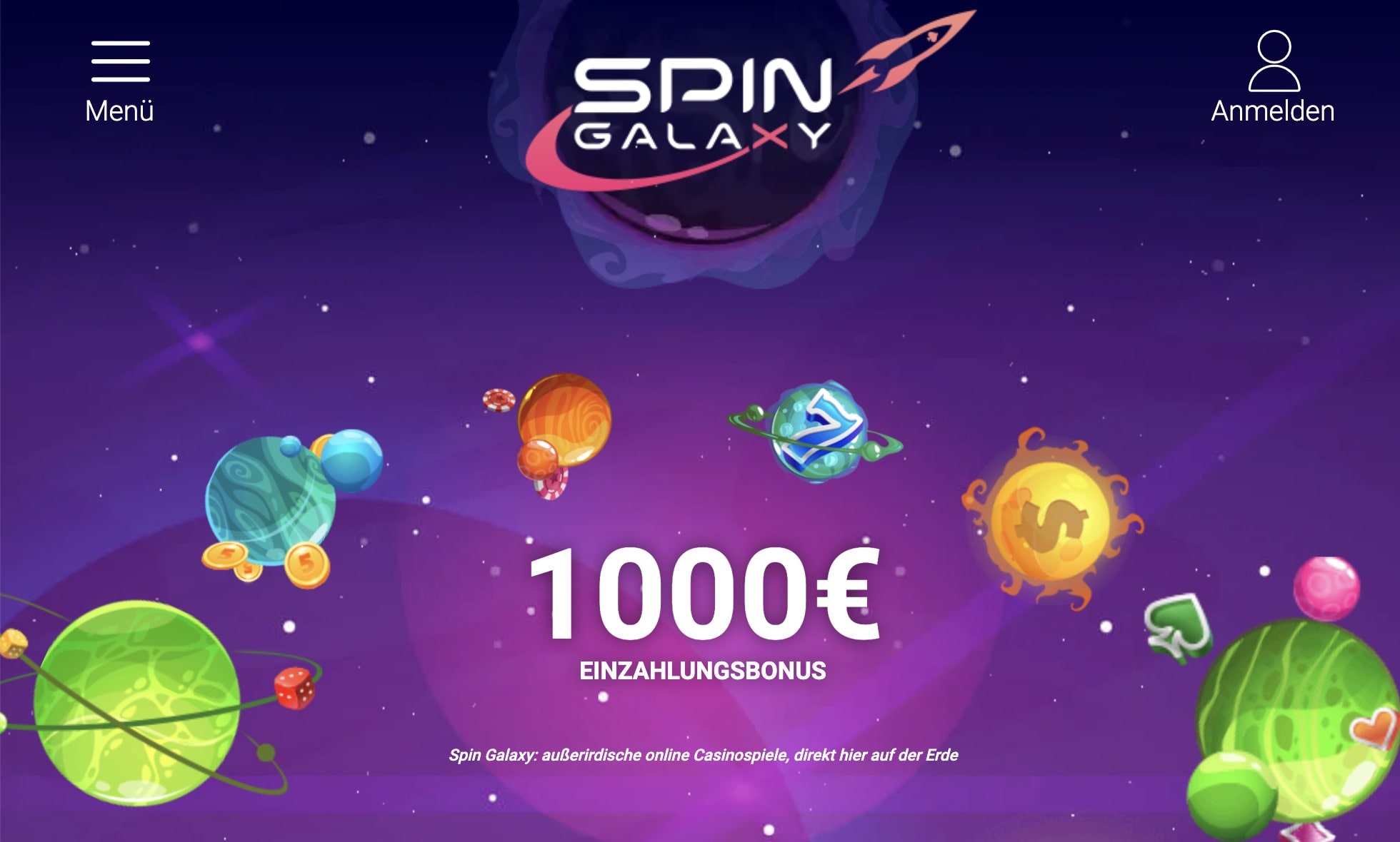 Spin Galaxy Startseite