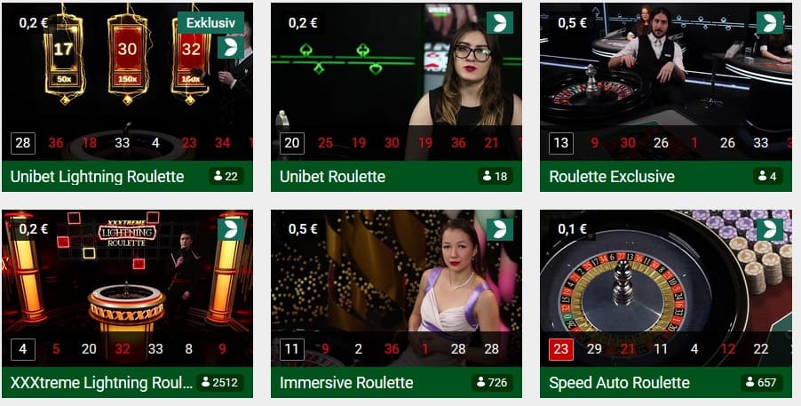 unibetcasino live casino