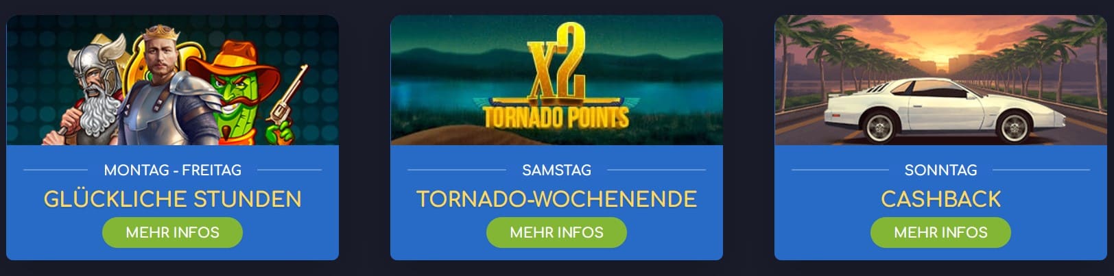 Wild Tornado Aktionen