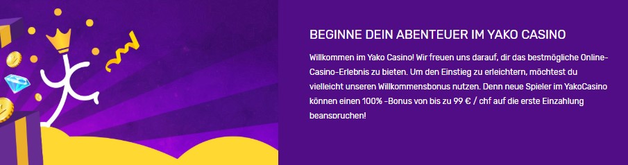 Yako Casino Wilkommensbonus